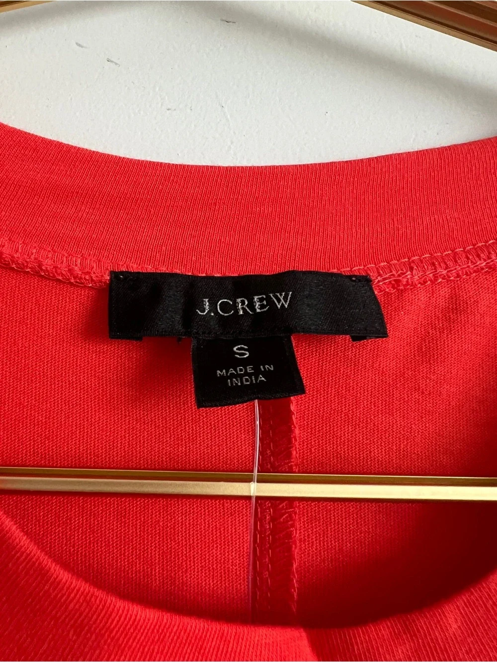 J.Crew Pocket T-Shirt Dress Neon Poppy Cotton NWT Size Small
